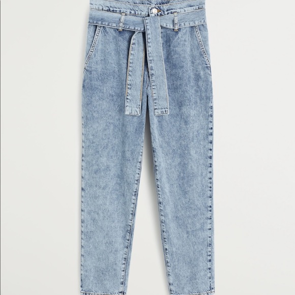 High Waisted Mom Jeans Mango Medium - Picture 5 of 8